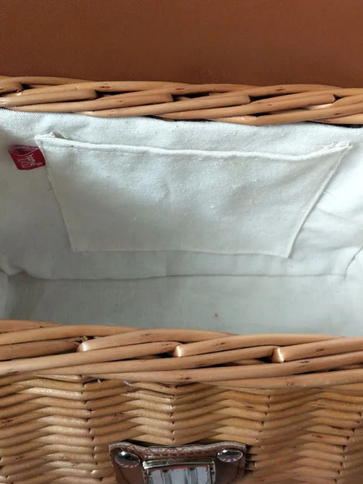Bolsa rectangular de ratán