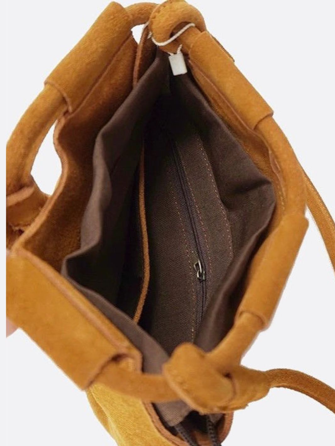 Bolso monedero de ante