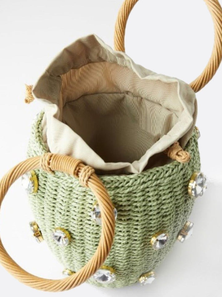 Bolso de cuerda trenzada
