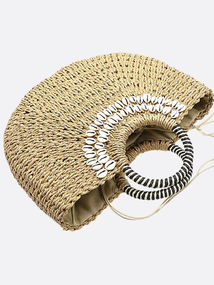 Bolsa de paja con concha